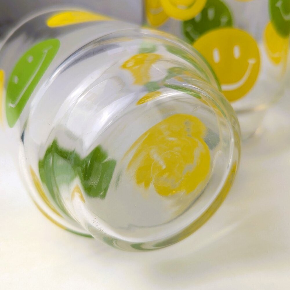 Vintage 70s Smiley Face Glasses Set of 4 - Picture 5 of 5